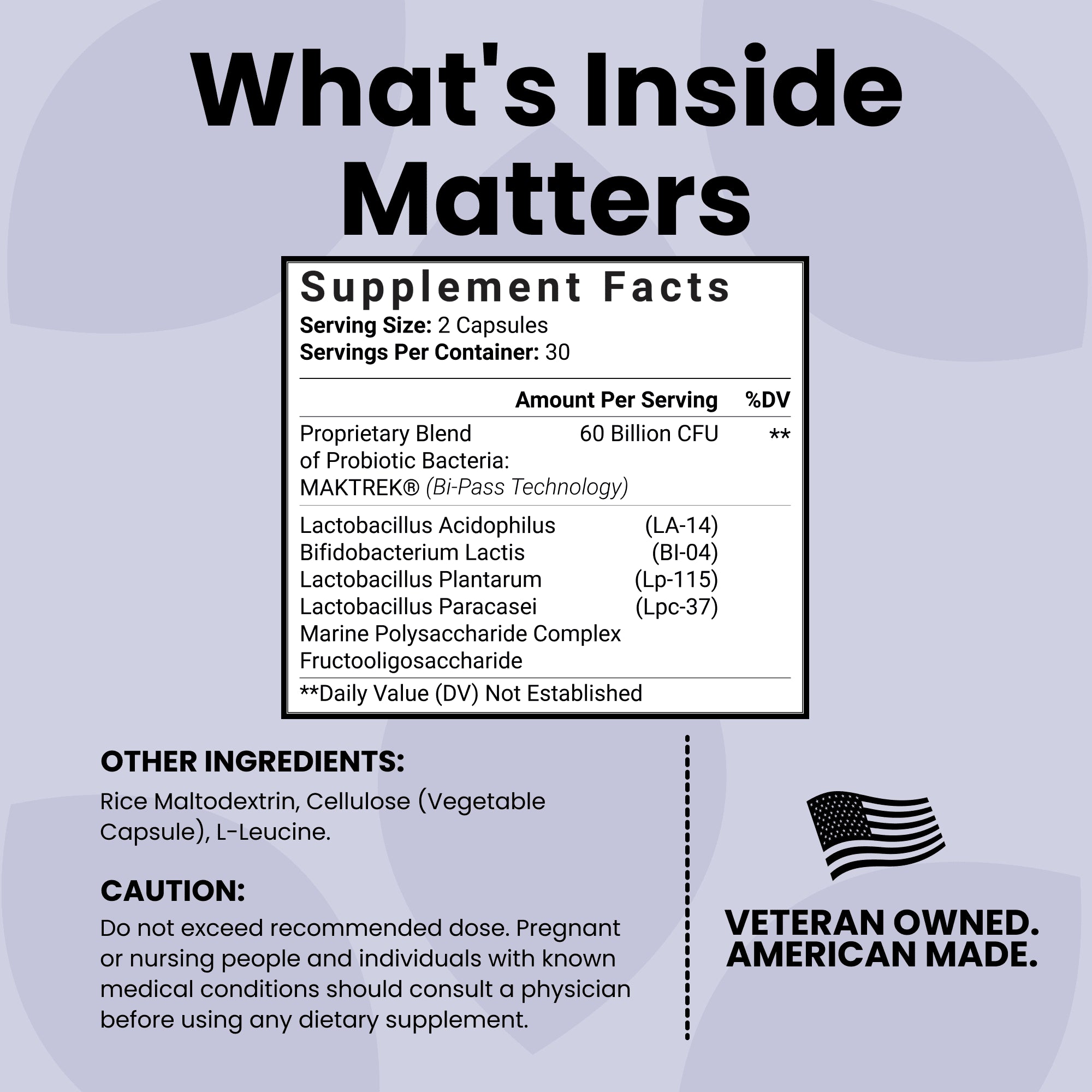 Probiotics 60 Billion CFU with Prebiotics - Probiotics for Women - Probiotics for Men - Formulated for Digestive Health - 60 Capsules