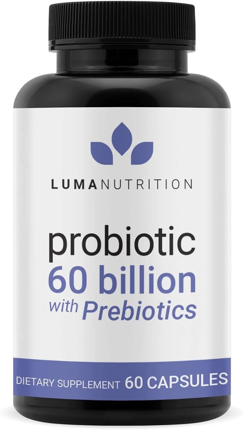 Probiotics 60 Billion CFU with Prebiotics - Probiotics for Women - Probiotics for Men - Formulated for Digestive Health - 60 Capsules