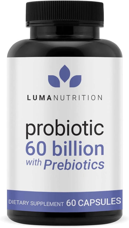 Probiotics 60 Billion CFU with Prebiotics - Probiotics for Women - Probiotics for Men - Formulated for Digestive Health - 60 Capsules